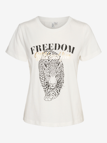 Vero Moda VMVASTA T-Shirt -Snow White - 10324831