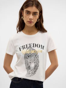 Vero Moda VMVASTA T-Shirt -Snow White - 10324831
