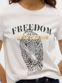 Vero Moda VMVASTA T-Shirt -Snow White - 10324831