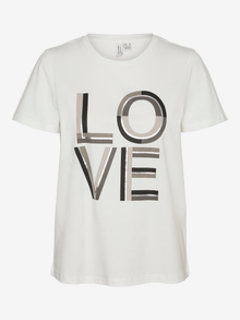 Vero Moda VMLOVE T-shirts -Snow White - 10324863