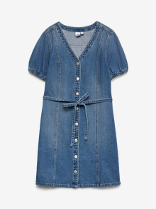 Vero Moda VMJANET Krótka sukienka -Medium Blue Denim - 10324869