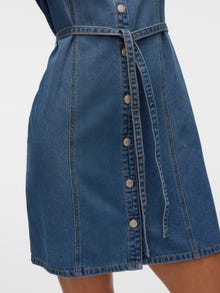 Vero Moda VMJANET Krótka sukienka -Medium Blue Denim - 10324869