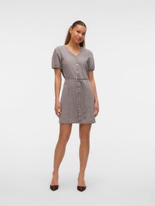 Vero Moda VMJANET Kurzes Kleid -Light Grey Denim - 10324869
