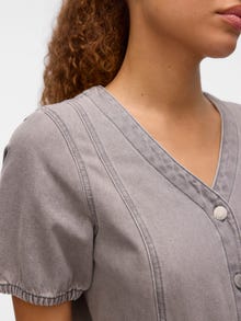 Vero Moda VMJANET Kurzes Kleid -Light Grey Denim - 10324869