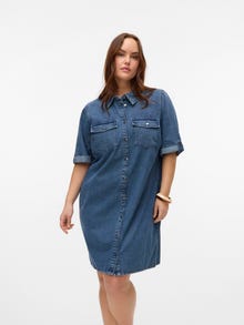 Vero Moda VMCJENNIE Vestido corto -Medium Blue Denim - 10325019