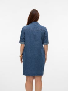 Vero Moda VMCJENNIE Vestido corto -Medium Blue Denim - 10325019