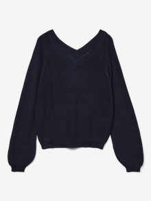 Vero Moda Tavapärane lõige V-kaelus Pullover -Navy Blazer - 10325030