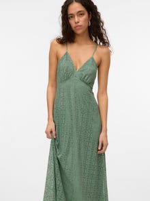 Vero Moda VMMAYA Vestido longo -Hedge Green - 10325041