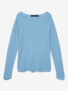 Vero Moda Tavapärane lõige Sirge kaelus Pullover -Airy Blue - 10325051