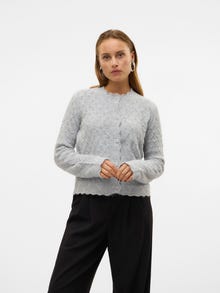 Vero Moda AWPURDIE Knit Cardigan -Light Grey Melange - 10325159