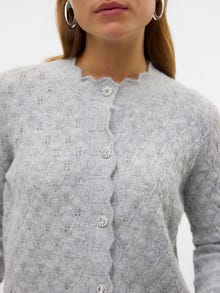Vero Moda AWPURDIE Knit Cardigan -Light Grey Melange - 10325159