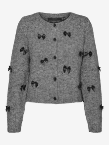 Vero Moda VMADELA Pullover -Medium Grey Melange - 10325165