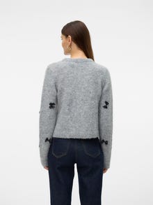 Vero Moda VMADELA Pullover -Medium Grey Melange - 10325165