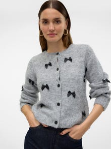 Vero Moda VMADELA Pullover -Medium Grey Melange - 10325165