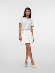 Vero Moda VMPRETTY Mid waist Short skirt -Snow White - 10325239