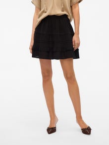 Vero Moda VMPRETTY Mid waist Korte rok -Black - 10325239