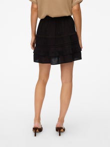 Vero Moda VMPRETTY Mid waist Korte rok -Black - 10325239