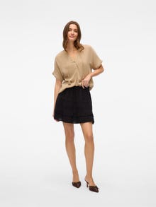 Vero Moda VMPRETTY Mid waist Korte rok -Black - 10325239