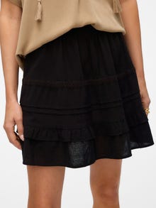 Vero Moda VMPRETTY Mid waist Korte rok -Black - 10325239