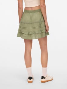 Vero Moda VMPRETTY Mittlere Taille Kurzer Rock -Hedge Green - 10325239