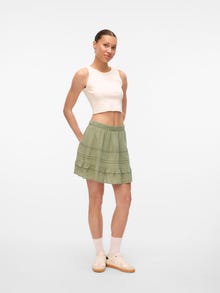 Vero Moda VMPRETTY Mid waist Short Skirt -Hedge Green - 10325239