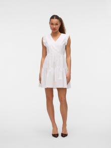 Vero Moda VMFANNI Krótka sukienka -Bright White - 10325250