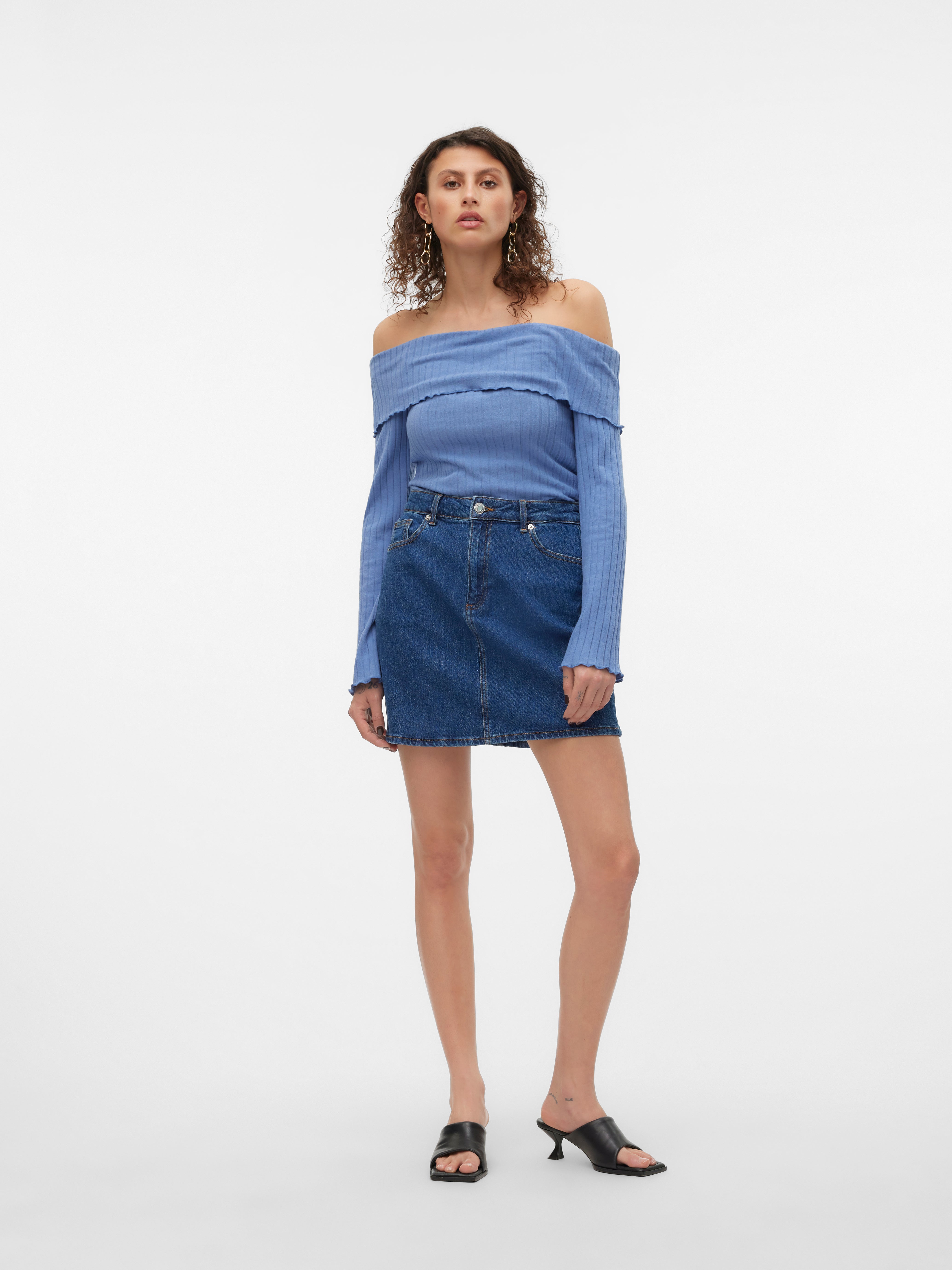 VERO MODA dam topp VMANN - Brunnera Blue main image 0