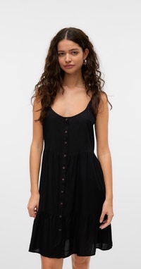 VERO MODA Curve Abito Camicia Corto VMBUMPY – Con Cintura E Tasche – Taglie Forti