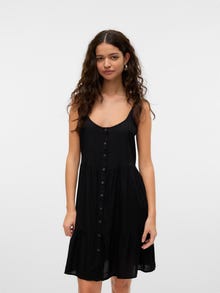 Vero Moda VMBUMPY Kort klänning -Black - 10325283
