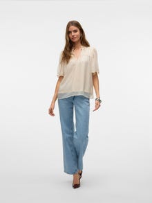Vero Moda VMLEAH Topp -Pumice Stone - 10325309