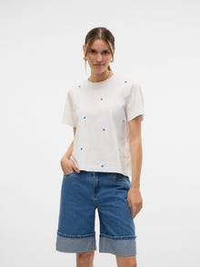 Vero Moda VMSOLVEI T-Shirt -Snow White - 10325318