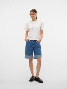Vero Moda VMSOLVEI T-Shirt -Snow White - 10325318