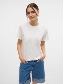 Vero Moda VMSOLVEI T-Shirt -Snow White - 10325318