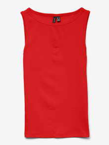 Vero Moda VMCAISA Tank-Top -Fiery Red - 10325325