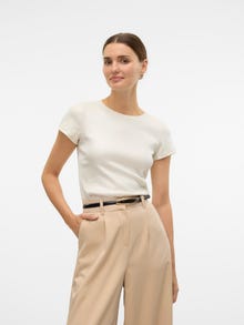 Vero Moda VMSINE T-shirt -Soy Bean - 10325499