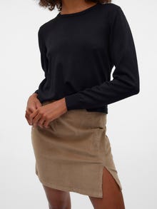 Vero Moda VMLULA Høj talje Kort nederdel -Silver Mink - 10325582