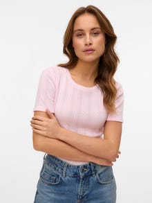 Vero Moda VMLISA T-shirt -Pink-A-Boo - 10325607