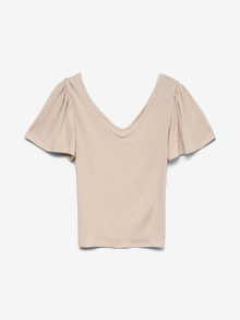 Vero Moda VMGINA Top -Oatmeal - 10325611