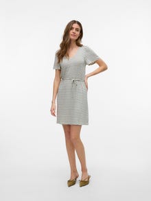 Vero Moda VMGINA Short dress -Oatmeal - 10325612