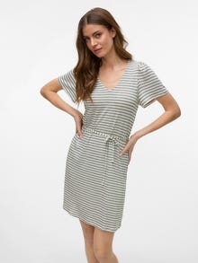 Vero Moda VMGINA Short dress -Oatmeal - 10325612