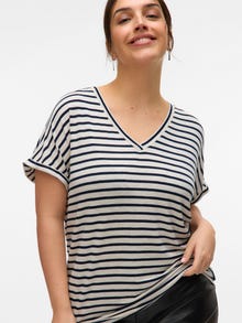 Vero Moda VMCHOLLY T-shirt -Pumice Stone - 10325655