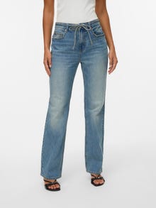 Vero Moda VMTESSA High rise Straight fit Jeans -Medium Blue Denim - 10325662