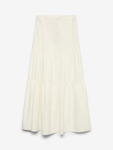 Vero Moda VMTILDA Hög midja Lång kjol -Bright White - 10325694