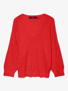 Vero Moda VMNEWLEXSUN Pullover -Fiery Red - 10325711