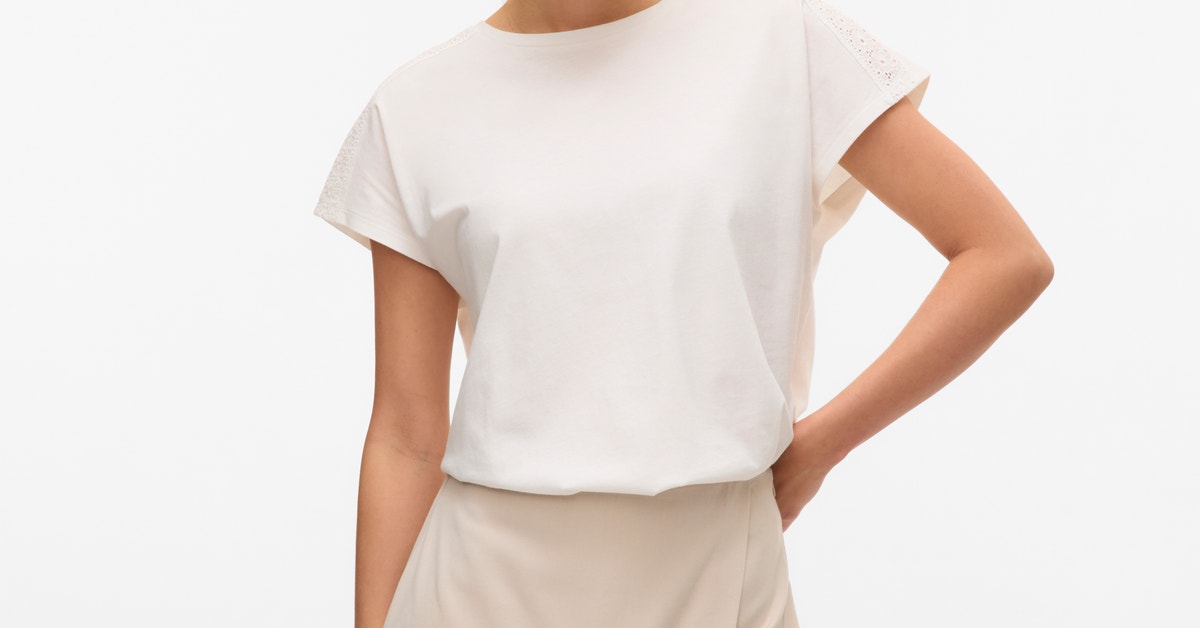 VERO MODA dam topp VMSOLA - Pink a boo butterfly main image 1