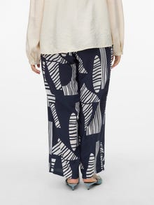 Vero Moda VMCJOSIE High waist Broek -Navy Blazer - 10325755
