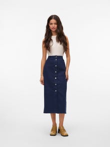 Vero Moda VMWILD High waist Long Skirt -Navy Blazer - 10325837