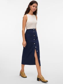 Vero Moda VMWILD High waist Long Skirt -Navy Blazer - 10325837