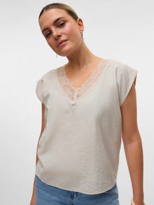 Vero Moda VMSAFA Top -Pumice Stone - 10325872