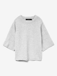 Vero Moda VMBOOM Pullover -Light Grey Melange - 10325934